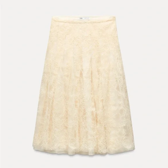 ZARA SEQUIN EMBROIDERED SKIRT - S - Picture 7 of 11